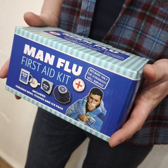 Vīriešu gripas pirmās palīdzības komplekts - dāvana vīrietim